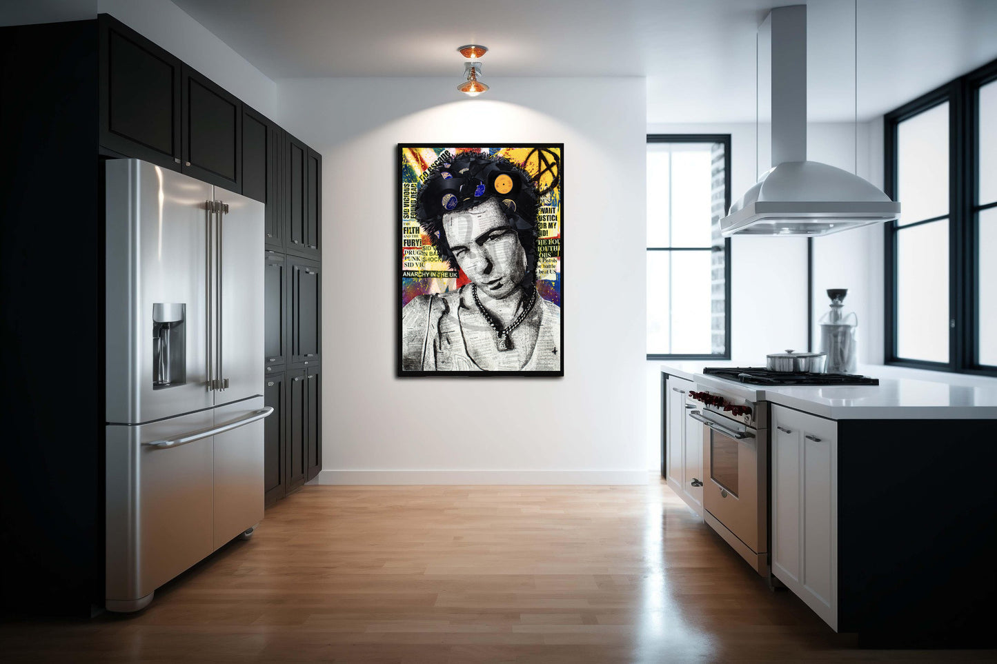 Sid Vicious 'Anarchy' Ltd Edition Record Embellished Canvas