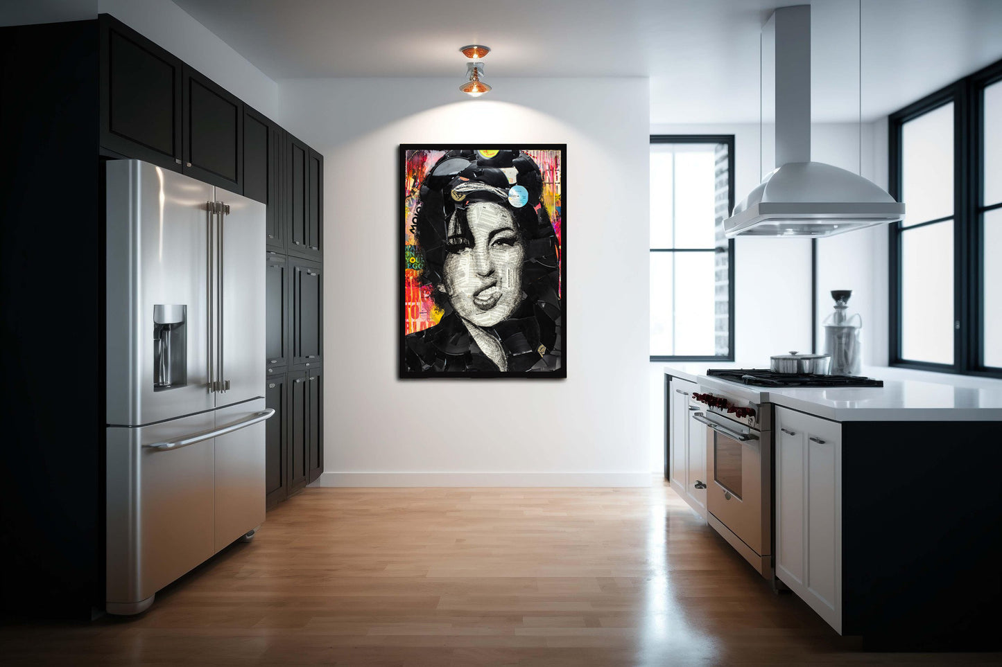 Amy Winehouse 'Rehab' Ltd Edition Record Embellished Canvas
