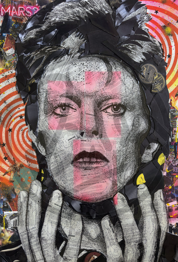 David Bowie 'Cosmic Rebel' RiLEY v2.0 Print