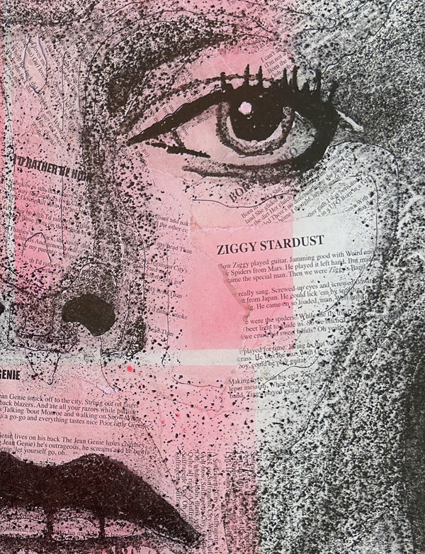 David Bowie 'Cosmic Rebel' RiLEY v2.0 Print