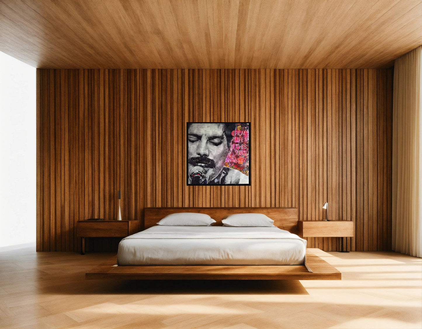 Freddie Mercury 'The Last Rhapsody' Ltd Edition Record Embellished Canvas